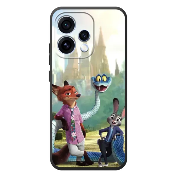 Чехол с принтом «Герои мультфильма Зверополис» для OPPO Reno 15 Чехол с принтом «Герои мультфильма Зверополис» для OPPO Reno 15