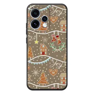 Новогодние, Праздничные Чехлы для OPPO Reno 15 - 2024 год (Новогодние пряники)