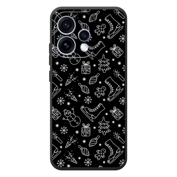 Чехол с принтом «Новогодний фон» для OPPO Reno 15
