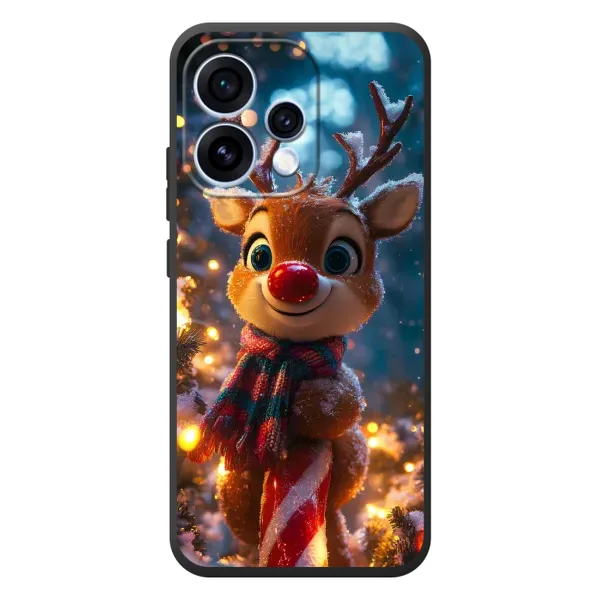 Чохол з принтом «Олень з шарфом» для OPPO Reno 15 Чохол з принтом «Олень з шарфом» для OPPO Reno 15