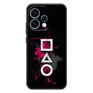 Чехол Гра в кальмара для OPPO Reno 15 (Символы Игра кальмара)