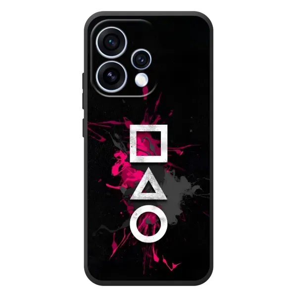 Чехол с принтом «Символы Игра кальмара» для OPPO Reno 15