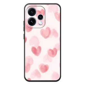 Чохол з розовим принтом для OPPO Reno 15 (Рожеві сердечки)