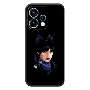 Чехлы Венсдей на OPPO Reno 15 Уэнсдей (AlphaPrint) (серьезная Уэнздей)