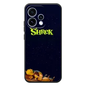 Чехол с мультфильмом Шрек на OPPO Reno 15 (Отдыхающий Шрек)