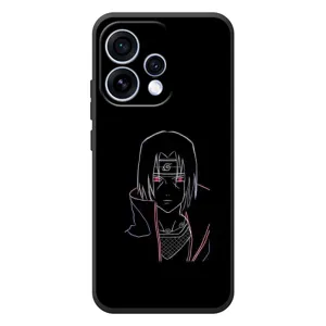 Чехлы на тему: Итачи Учиха для OPPO Reno 15 (AlphaPrint) (силуэт Итачи)