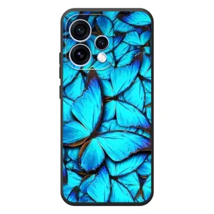 Чехол с принтом для 

OPPO Ренo 15 
 - (Прикольные) (AlphaPrint) (Синие бабочки)