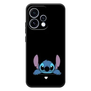 Чехол с принтом Стич на OPPO Reno 15 (Стич на черном)