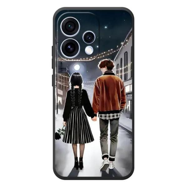 Чехол с принтом «Уэнздей и Тайлер» для OPPO Reno 15 Чехол с принтом «Уэнздей и Тайлер» для OPPO Reno 15