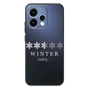 Зимние Чехлы для 

OPPO Ренo 15 
 - прозрачный фон (Winter loading)