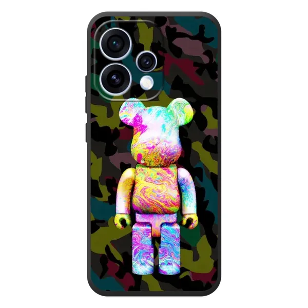 Чохол з принтом «Яскравий Bearbrick» для OPPO Reno 15