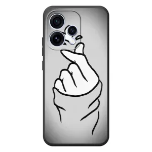 Чехол с принтом для OPPO Reno 15 (AlphaPrint - Знак сердечка) (Значок Love)