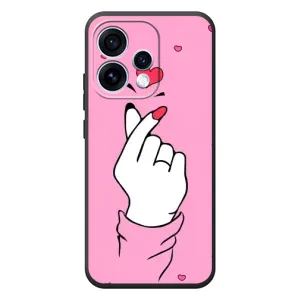 Чехол с принтом для OPPO Reno 15 (AlphaPrint - Знак сердечка)