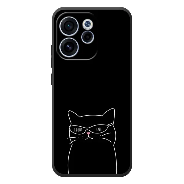 Чехол с принтом «Равнодушный кот» для OPPO Reno 15F