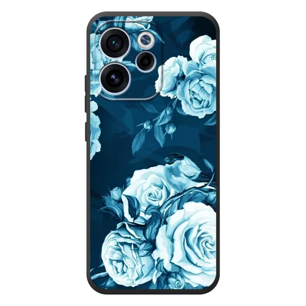 Чехол с принтом «Голубые Бутоны» для OPPO Reno 15F