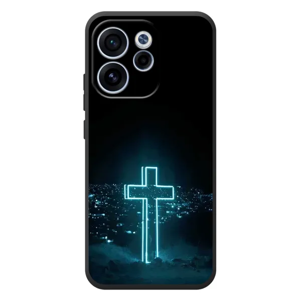 Чехол с принтом «Крест и город» для OPPO Reno 15F Чехол с принтом «Крест и город» для OPPO Reno 15F