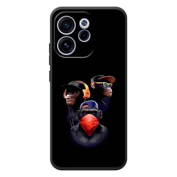 Чехол с принтом «Три обезьяны» для OPPO Reno 15F