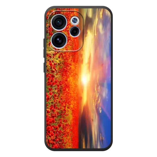 Чохол з принтом «Поле тюльпанів» для OPPO Reno 15F