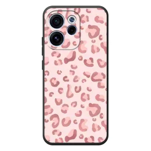 Чехол с розовым рисунком для OPPO Reno 15F (Розовый леопард)