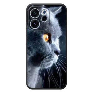 Чехлы с Котиками для OPPO Reno 15F (VPrint) (Серый Кот)