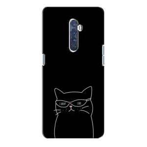 Чохол з малюнком кіт на Oppo Reno 2 (Байдужий кіт)