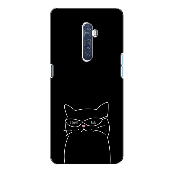 Чохол з принтом «Байдужий кіт» для OPPO Reno 2