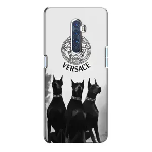 Чехлы VERSACE для Оппо Рено 2 (PREMIUMPrint) (Доберман Версаче)