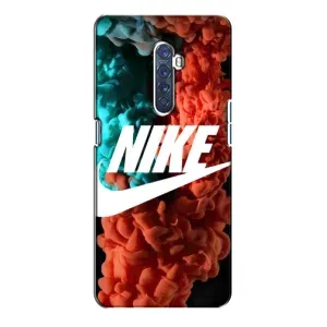Чехол для Oppo Reno 2 - с принтом Найк (AlphaPrint) (Дымчатый найк)