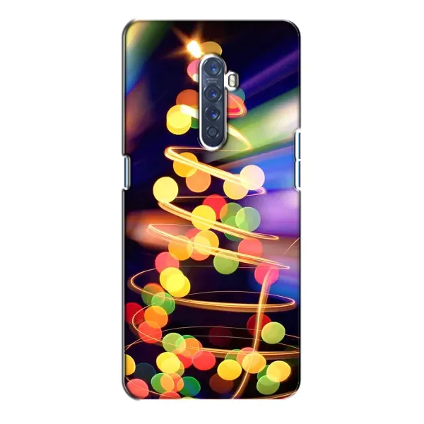 Чехол с принтом «Елка с гирлянд» для OPPO Reno 2