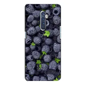 Чехлы с Фруктами для Oppo Reno 2 (VPrint) (Ежевика)