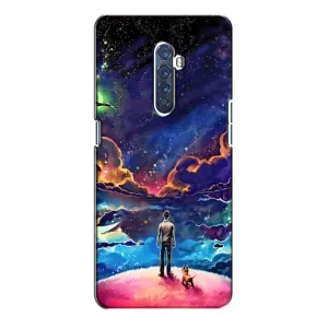 Космические Чехлы для Оппо Рено 2 (VPrint) (Галактический вид)