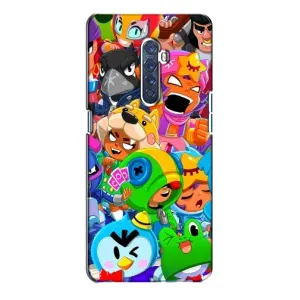 Чехлы Brawl Stars для Oppo Reno 2 (AlphaPrint) (Герои Бравл Старс)