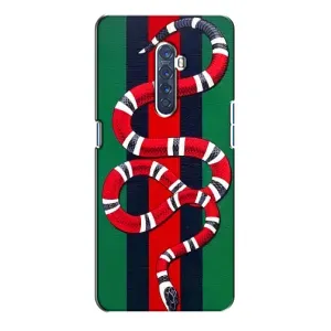 Чехлы ГУЧЧИ для Оппо Рено 2 (AlphaPrint) (Gucci змия)