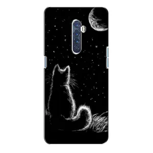 Чехол с принтом для Oppo Reno 2 (AlphaPrint) Модные коты