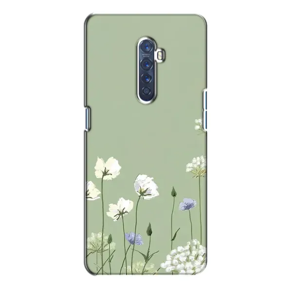 Чохол з принтом «Квіти на зеленому» для OPPO Reno 2