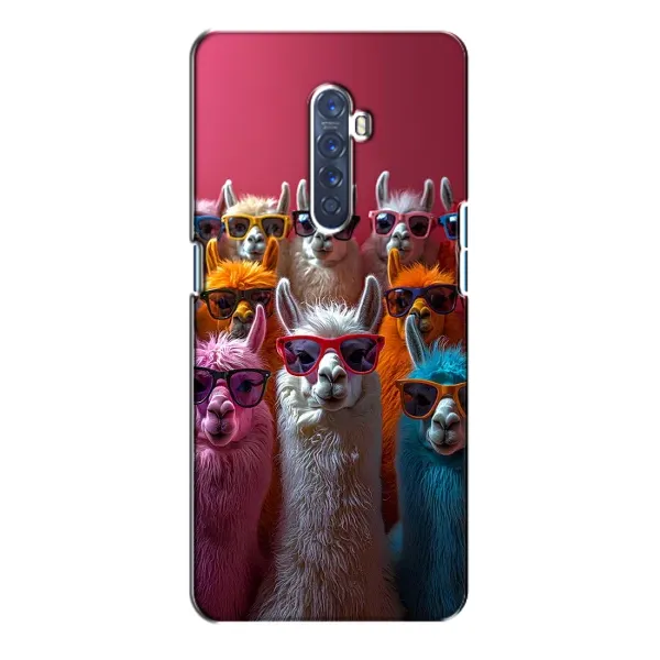 Чохол з принтом «Лами в окулярах» для OPPO Reno 2 Чохол з принтом «Лами в окулярах» для OPPO Reno 2