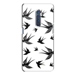 Чехол с птицами на Oppo Reno 2 (VPrint) (Ласточки)