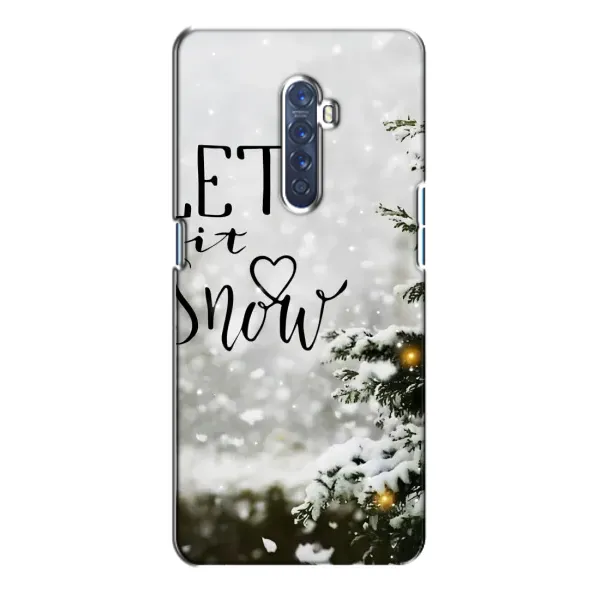 Чехол с принтом «Let it snow» для OPPO Reno 2