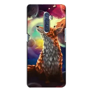 Чехлы с картинкой Лисички для Oppo Reno 2 (VPrint) (Лисица в космосе)
