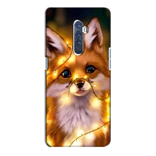 Чехол с принтом «Лисичка в гирляндах» для OPPO Reno 2 Чехол с принтом «Лисичка в гирляндах» для OPPO Reno 2