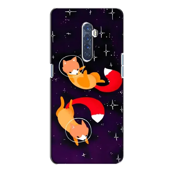 Чехол с принтом «Лисички космонавты» для OPPO Reno 2 Чехол с принтом «Лисички космонавты» для OPPO Reno 2