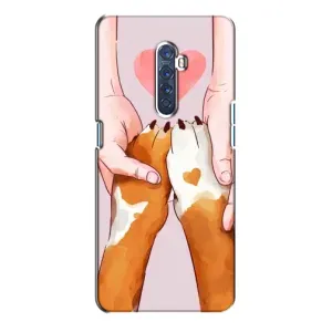 Чехлы с собаками для Oppo Reno 2 (VPrint) (Любовь к собакам)