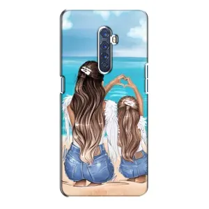 Чехол с печатью для Oppo Reno 2 - (Мама с ребенком) (AlphaPrint)