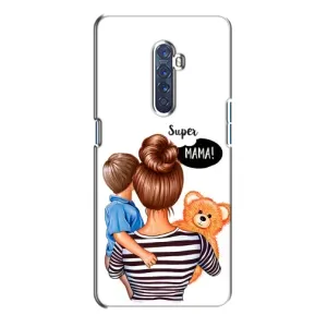 Чехол с печатью для Oppo Reno 2 - (Мама с ребенком) (AlphaPrint) (Мама с сыном)