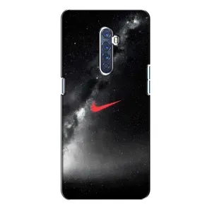 Чехол для Oppo Reno 2 - с принтом Найк (AlphaPrint) (Найк красный)