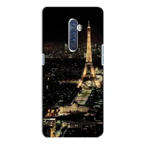 Чехол Эйфелева Башня для Oppo Reno 2 - (AlphaPrint) (Ночной Париж)