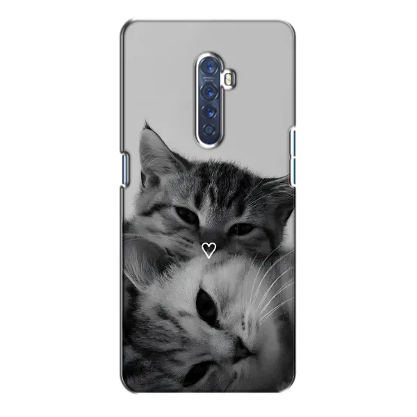 Чохол з принтом «Пара котів» для OPPO Reno 2