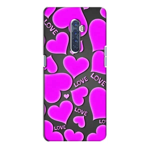 Чехол с принтом «Pink hearts» для OPPO Reno 2 Чехол с принтом «Pink hearts» для OPPO Reno 2