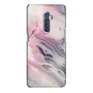 Мраморный чехол на Oppo Reno 2 (VPrint) (Пурпурный Мрамор)