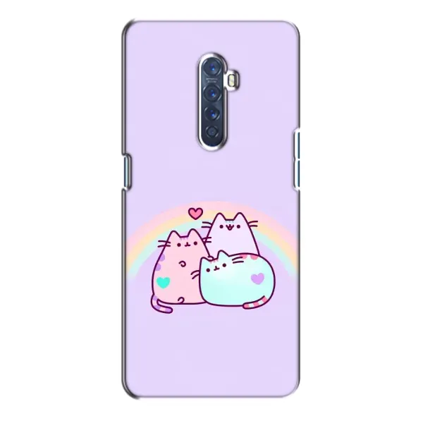 Чехол с принтом «Радужные котики» для OPPO Reno 2
